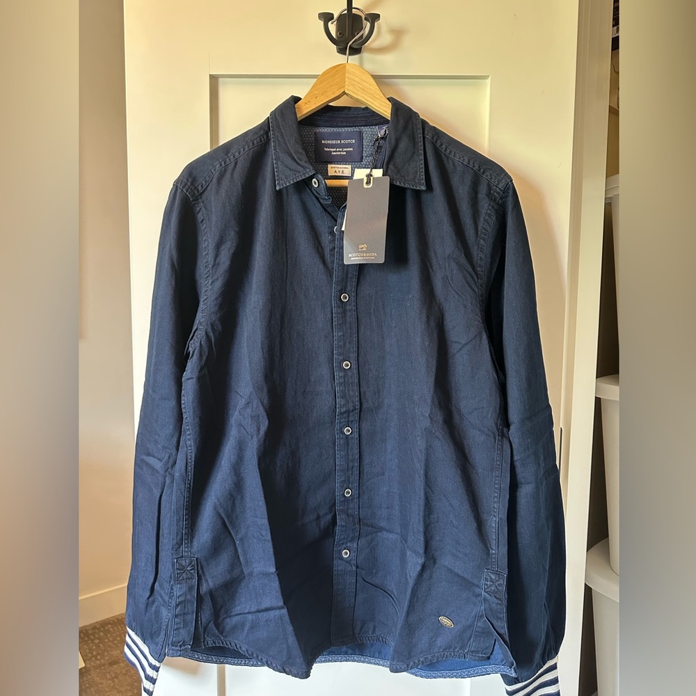 Mens SCOTCH & SODA Long Sleeve Shirt (NWT)